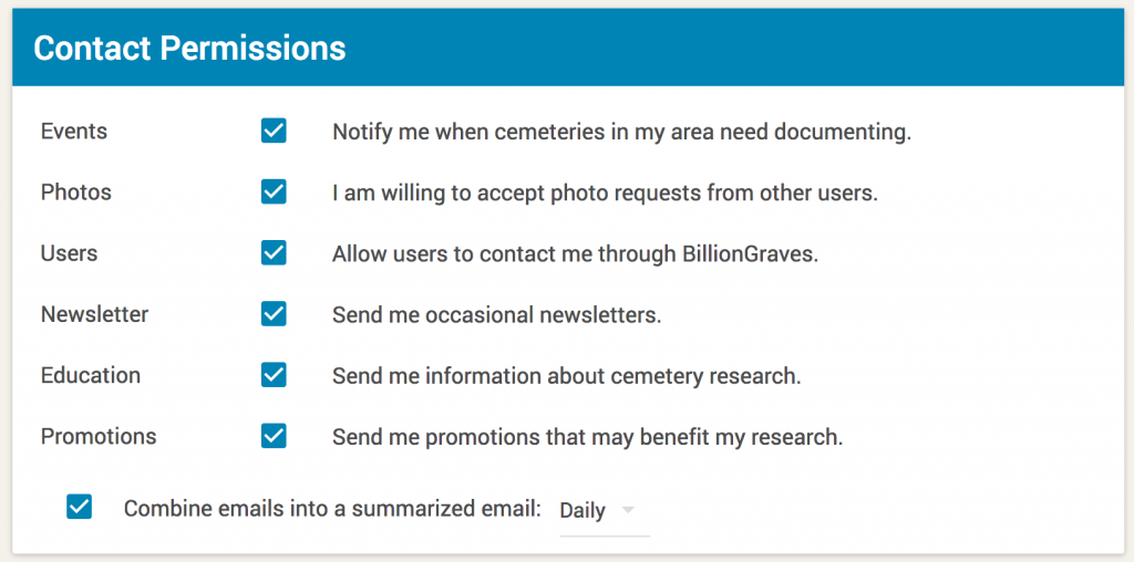 Manage Contact Permissions